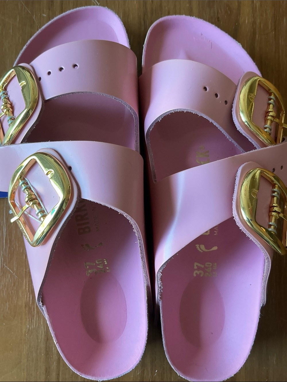 Birkenstock Arizona Big Buckle High Shine Fondant Pink EU 37 - Picture 4 of 5
